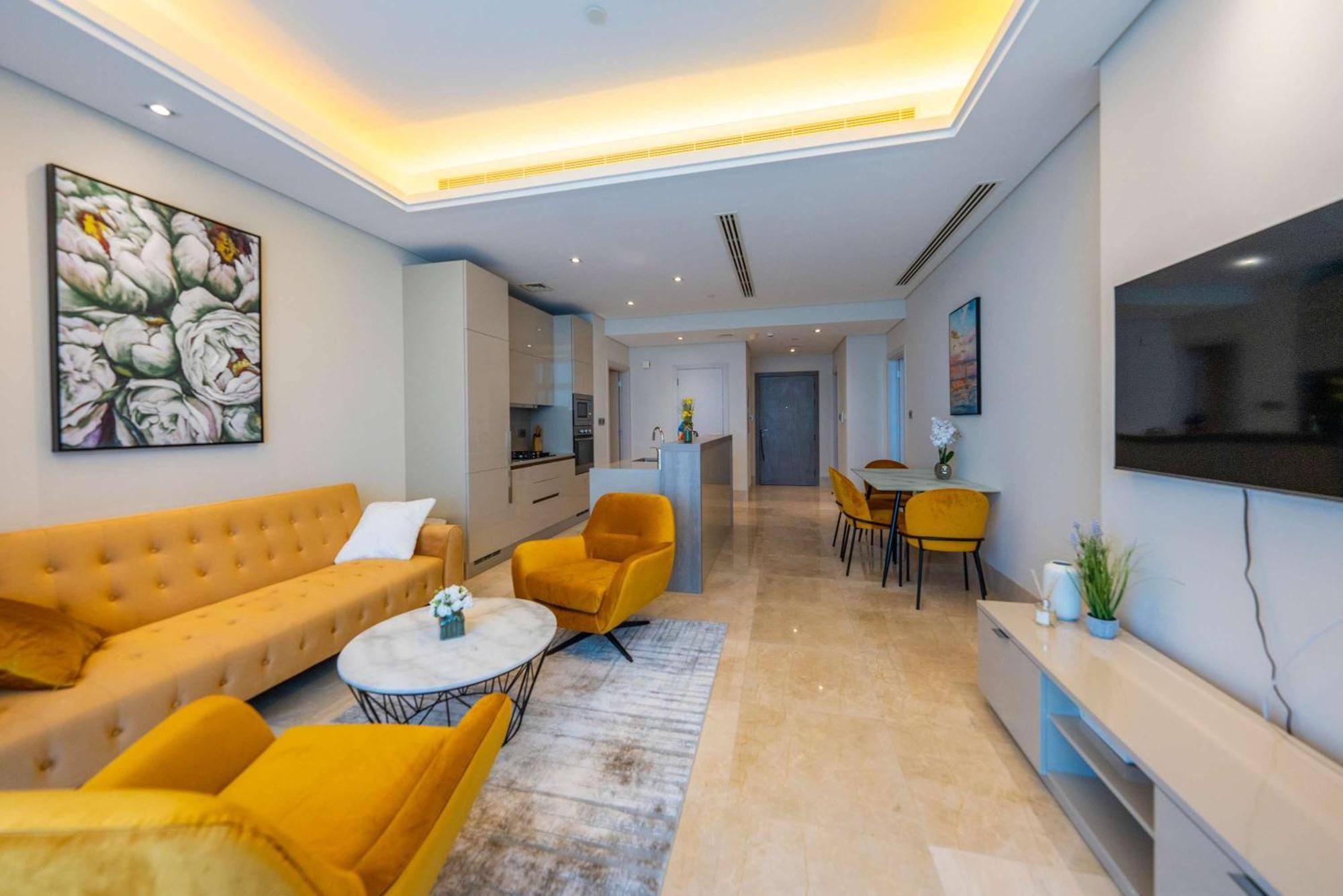 Spacious Beachfront 2 Bedroom Apartment - The 8 Dubai Exterior photo